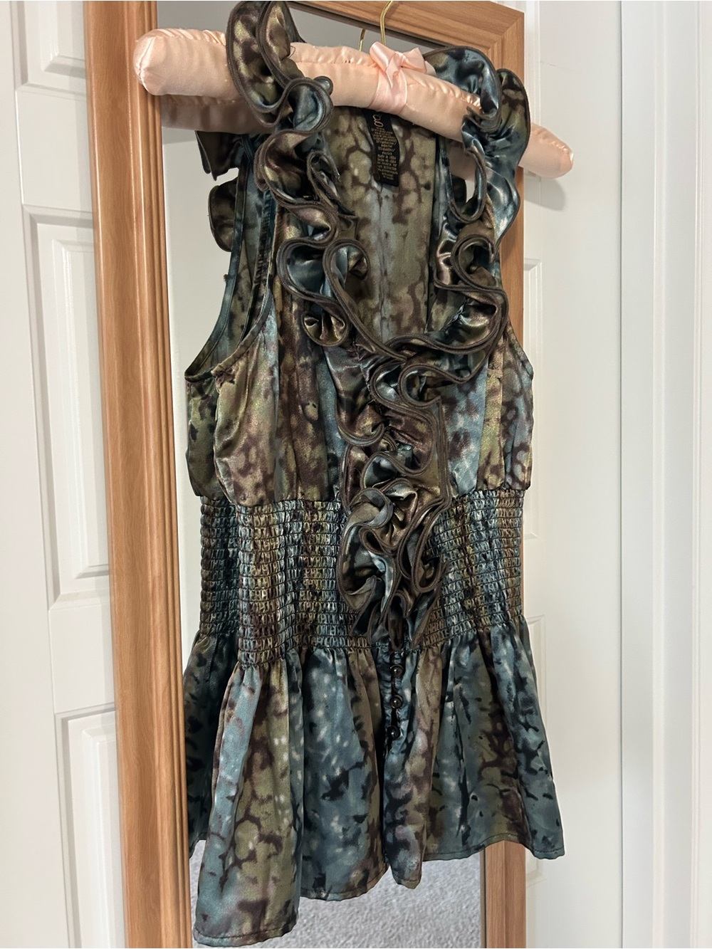 Grass collection Sleevless Ruffle Top M - Picture 8 of 9